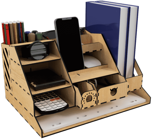 Organizador de escritorio con porta lápices