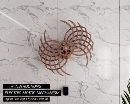 Escultura Cinética Arquero: Archivo CNC para Corte Láser y Decoración de Pared en Varios Formatos
