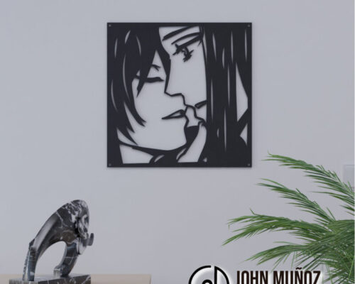 Pareja Anime – Archivo Decorativo para Corte Láser en MDF o Acrílico