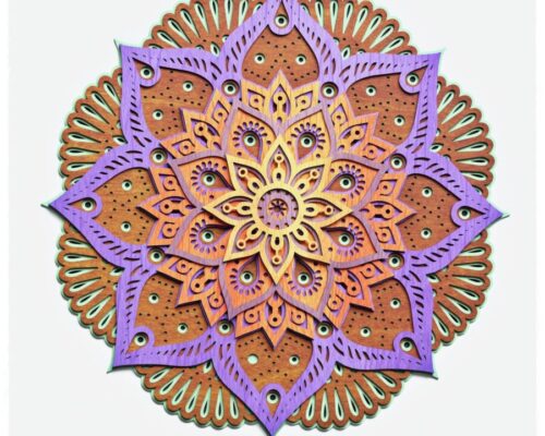 Diseño Mandala V4 para Corte Láser y Papel - Archivos SVG para Cricut y Glowforge